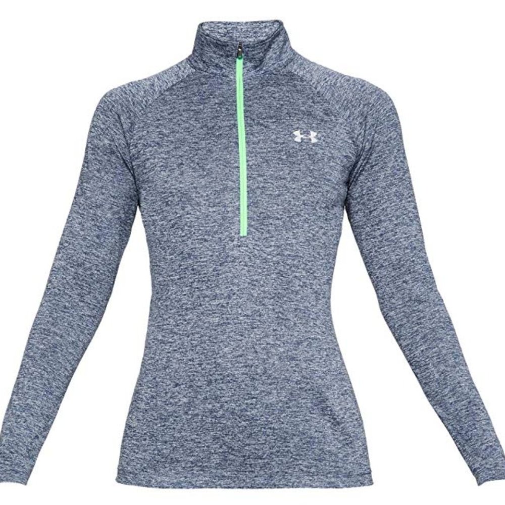 Under Armour Women’s Blue Tech Twist 1/2 Zip Shirt